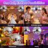 image54PCS Mirror Disco Balls Set with 10m Fishing Line  Assorted Sizes Hanging Mini Silver Balls for Party Wedding Cake Toppers Room ampamp Classroom Decor8 in