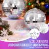 image54PCS Mirror Disco Balls Set with 10m Fishing Line  Assorted Sizes Hanging Mini Silver Balls for Party Wedding Cake Toppers Room ampamp Classroom Decor6 in