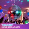 image54PCS Mirror Disco Balls Set with 10m Fishing Line  Assorted Sizes Hanging Mini Silver Balls for Party Wedding Cake Toppers Room ampamp Classroom Decor8 in