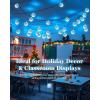 imageDisco Ball Light String  10 LED 984Foot Mirror Disco Ball String Lights Battery Powered for Party Wedding Christmas Holiday Classroom Decor Silver White 157 Inch157 Inch