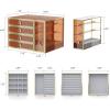 imageJewelry organizer boxTempered Glass 5Drawer jewelry boxes for women Large Jewelry Boxes ampamp Organizers With Velvet Necklaces Earring Organizer