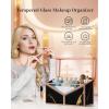 imageLipstick Organizer Holder  24 Spaces Tempered Glass Lip Gloss and Perfume OrganizerVanity Lipstick Holder and OrganizerBlack