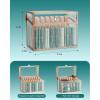 imageLipstick Organizer Holder  24 Spaces Tempered Glass Lip Gloss and Perfume OrganizerVanity Lipstick Holder and OrganizerGold