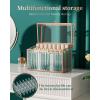 imageLipstick Organizer Holder  24 Spaces Tempered Glass Lip Gloss and Perfume OrganizerVanity Lipstick Holder and OrganizerGold