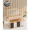 imageLipstick Organizer Holder  24 Spaces Tempered Glass Lip Gloss and Perfume OrganizerVanity Lipstick Holder and OrganizerWhite