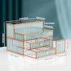 imageMakeup Organizer Countertop  Tempered Glass Vanity Organizer for Cosmetics Skincare Hair Tools Brushes Perfume  Multipurpose Bathroom Counter Skincare Organizergreen