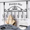 imageOver The Door HookOver Door Towel RackOver Door Coat RackDoor Hanger HookClothesBelt HatBehind Back of Bathroom Towel Hanger 5 HooksWhiteBlack