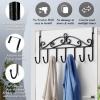 imageOver The Door HookOver Door Towel RackOver Door Coat RackDoor Hanger HookClothesBelt HatBehind Back of Bathroom Towel Hanger 5 HooksWhiteBlack