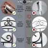 imageOver The Door HookOver Door Towel RackOver Door Coat RackDoor Hanger HookClothesBelt HatBehind Back of Bathroom Towel Hanger 5 HooksWhiteBlack