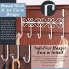 imageOver The Door HookOver Door Towel RackOver Door Coat RackDoor Hanger HookClothesBelt HatBehind Back of Bathroom Towel Hanger 5 HooksWhiteWhite