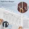 imageOver The Door HookOver Door Towel RackOver Door Coat RackDoor Hanger HookClothesBelt HatBehind Back of Bathroom Towel Hanger 5 HooksWhiteWhite