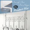 imageOver The Door HookOver Door Towel RackOver Door Coat RackDoor Hanger HookClothesBelt HatBehind Back of Bathroom Towel Hanger 5 HooksWhiteWhite