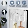 imageOver The Door HookOver Door Towel RackOver Door Coat RackDoor Hanger HookClothesBelt HatBehind Back of Bathroom Towel Hanger 5 HooksWhiteWhite