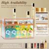 imageTempered Glass Makeup Organizer and Lipstick Organizer  MultiPurpose Vanity and BathroomOrganizer with Lipstick Holder and Hair Tool Organizer  Large Capacity Perfect Gift for All Occasio
