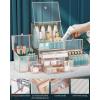 imageYoudepot Hair Tool ampamp Makeup Organizer  Luxury Tempered Glass Cosmetics Organizer Countertop for Women  Large Vanity Organizer ampamp Storage with Skincare Organizers Jewelry Compartments and Makeup Dra