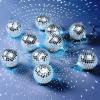 imageDisco Ball Light String  10 LED 984Foot Mirror Disco Ball String Lights Battery Powered for Party Wedding Christmas Holiday Classroom Decor Silver White 157 Inch157 Inch