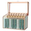 imageLipstick Organizer Holder  24 Spaces Tempered Glass Lip Gloss and Perfume OrganizerVanity Lipstick Holder and OrganizerGold