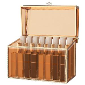 imageYoudepot Lipstick Organizer Holder  24 Spaces Tempered Glass Lip Gloss and Perfume OrganizerVanity Lipstick Holder and Organizer