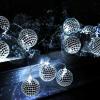 imageYoudepot Disco Ball String Lights Battery Powered  10 Multicolor Mirror Balls  Hanging Disco Ball Decor for Outdoor Waterproof Parties Weddings Xmas 70s 80s Retro Vibe 157 Inch Multicolor197 Inch